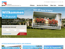 Tablet Screenshot of gewo-freital.de